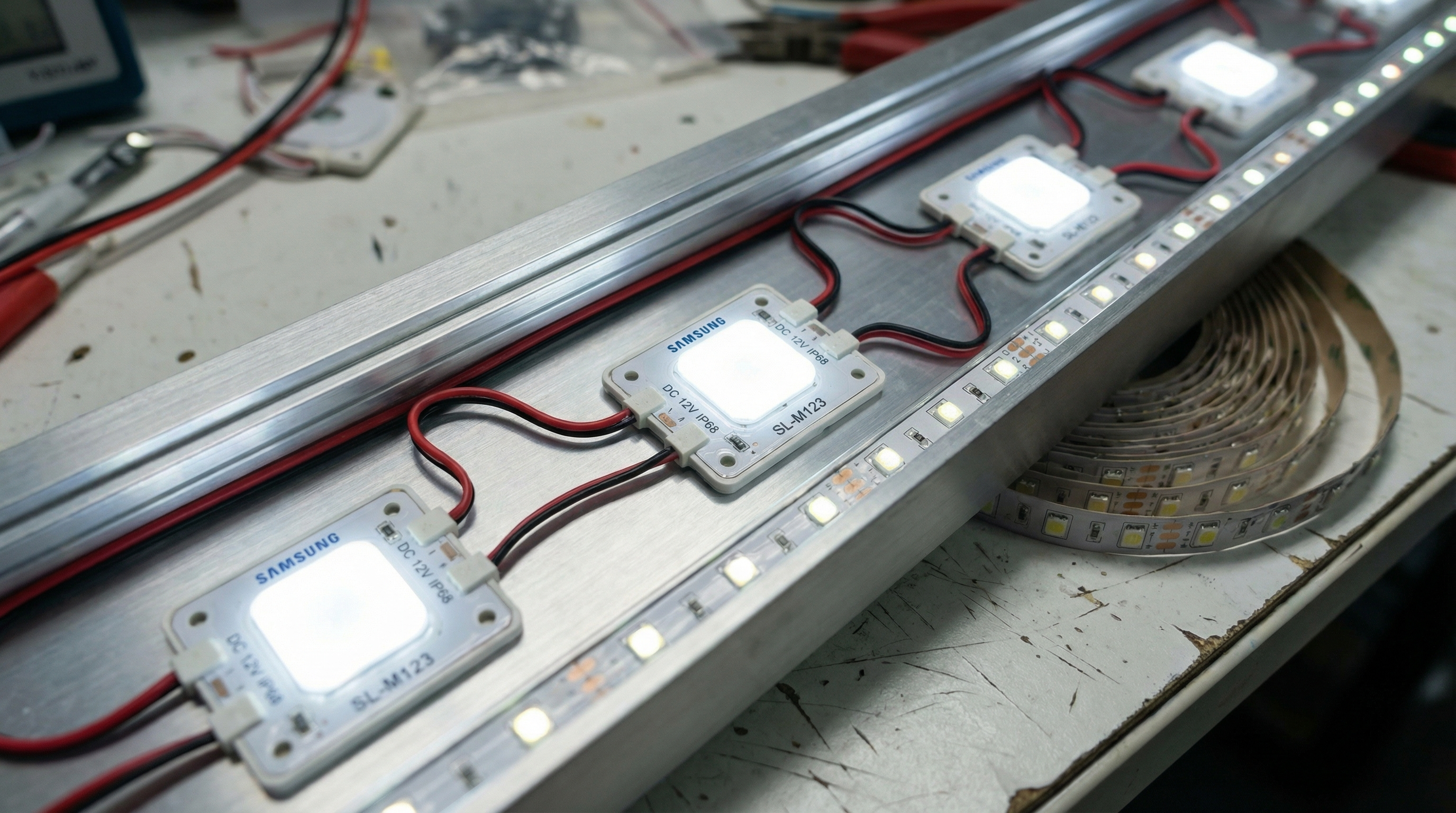 Módulos vs Fita de LED